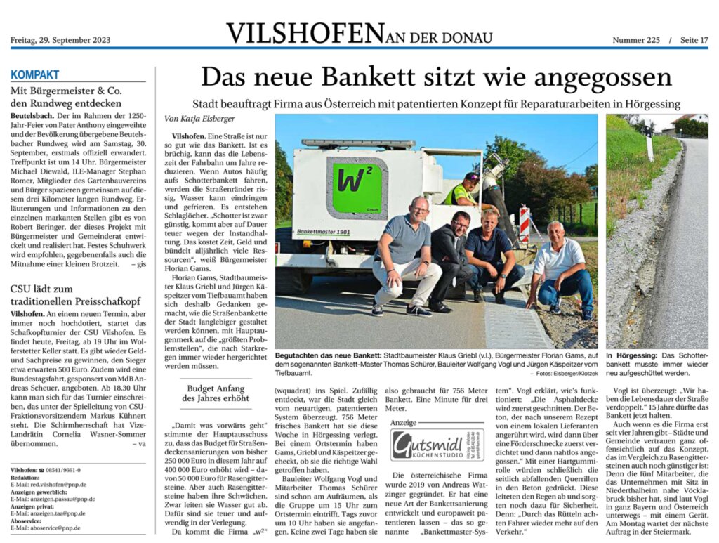 Fertiges Bankett in Vilshofen an der Donau